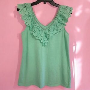 Lilly Pulitzer Plaza Blouse Top Patina Green (Size S)